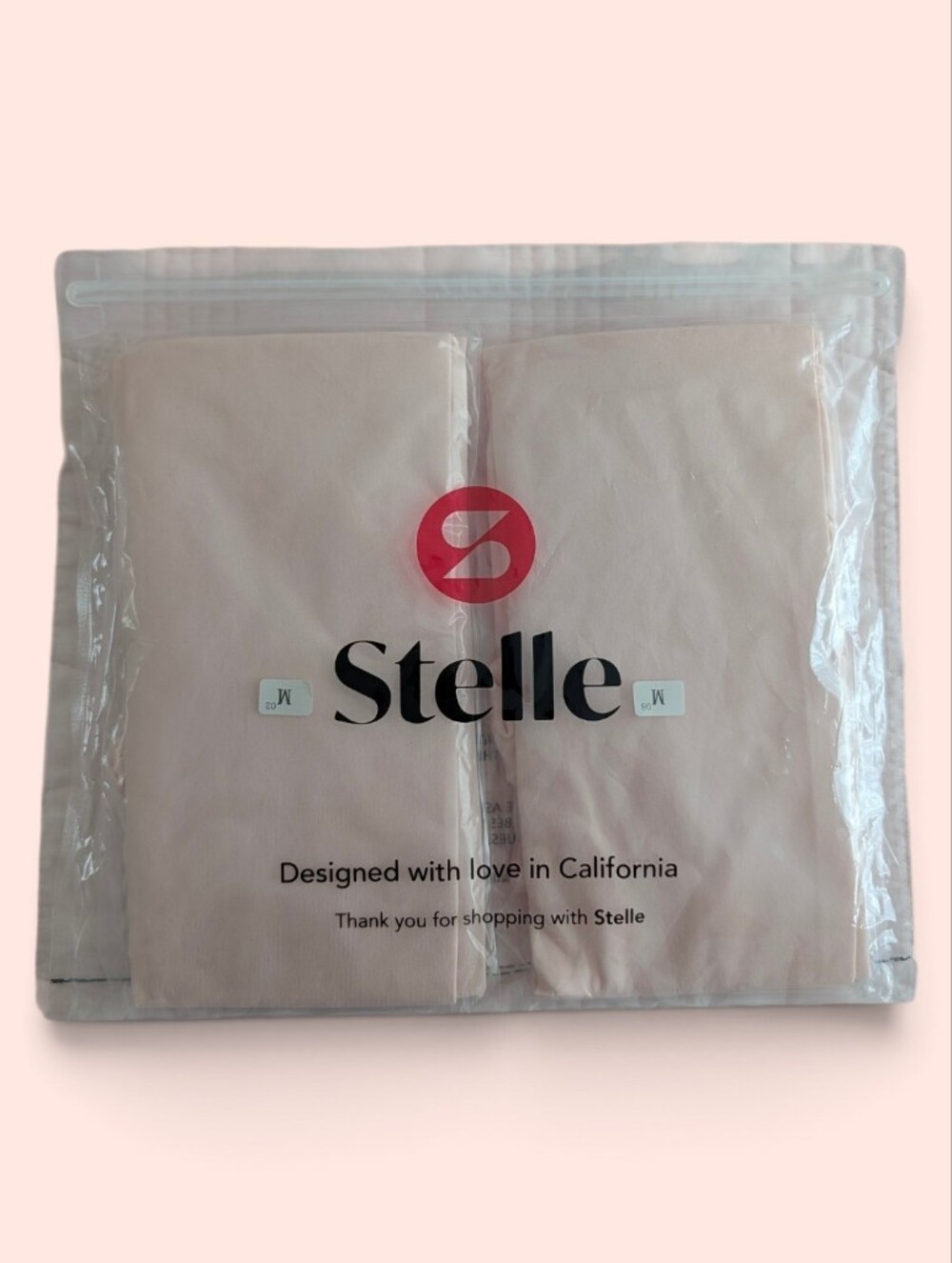 NWT Stelle Girls Pink Ballet Footless Tights Size M (8-10) 2 Packs